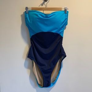 *NWT* J. Crew Two Tone Cut-out Bathing Suit